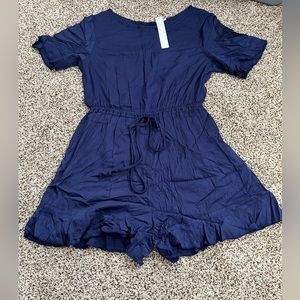 Brand new Navy Romper